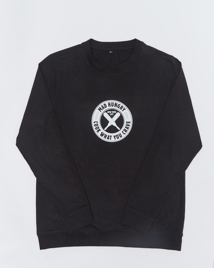 Mad Hungry Shop - Black 'Cook What You Crave' Long Sleeve Shirt