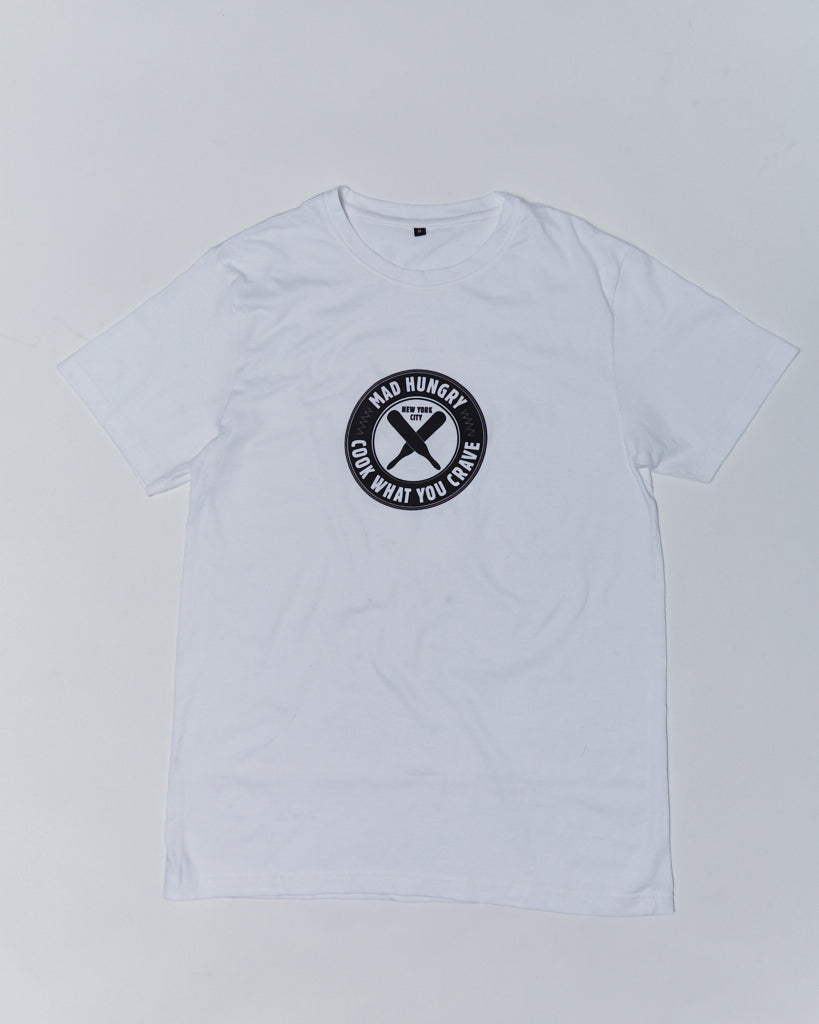 Mad Hungry Shop - White 'Cook What You Crave' T-Shirt