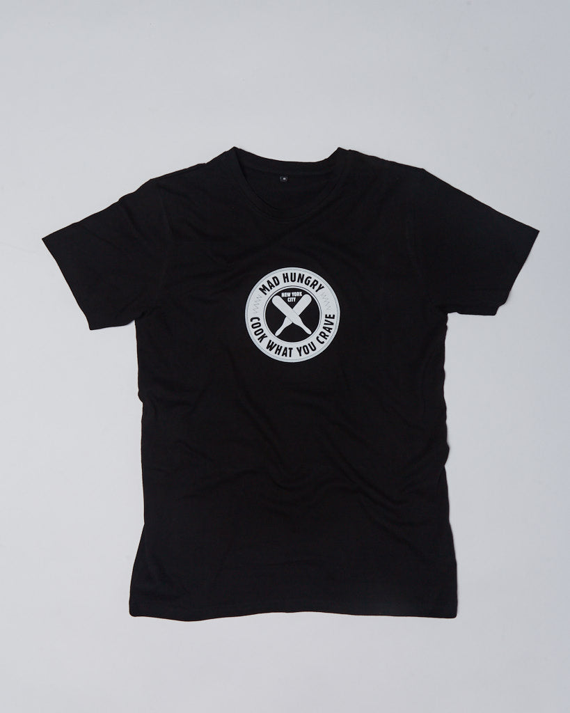 Mad Hungry Shop - Black 'Cook What You Crave' T-Shirt