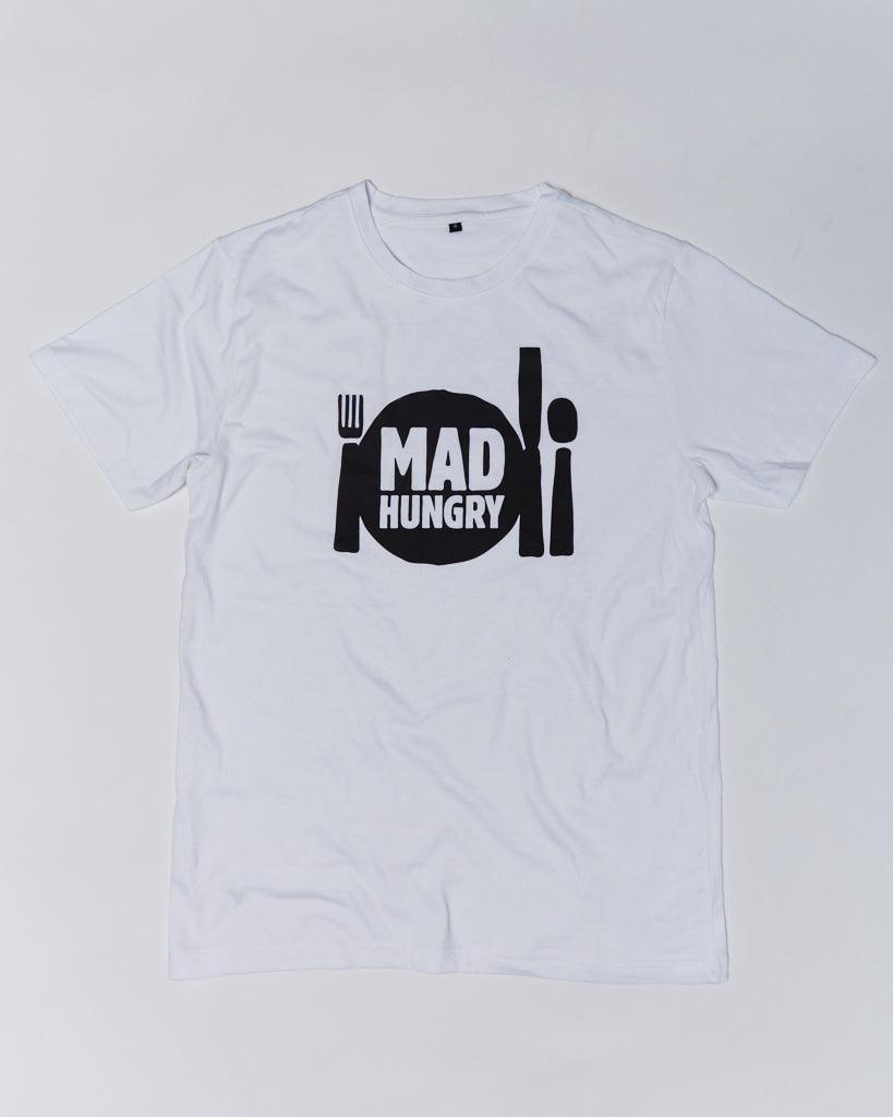 Mad Hungry Shop - White 'Mad Hungry' T-Shirt